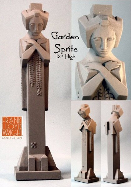 Garden Sprite Small Statue Replica by Frank Lloyd Wright